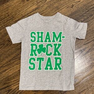 Carter's Gray Shamrock Star Tee